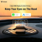 GPS Head-Up Display with CarPlay, Android Auto & OBD2