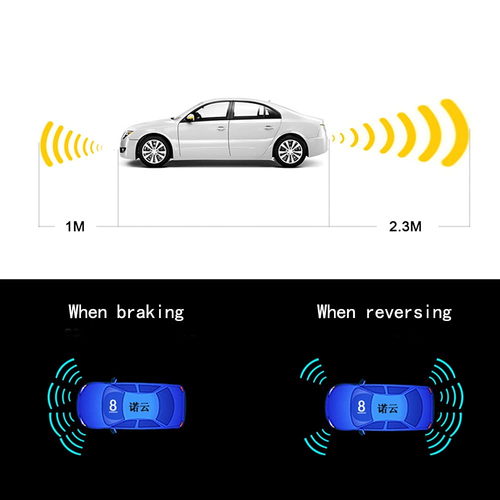 8-Sensor Car Parking Radar System with Reverse Assistance