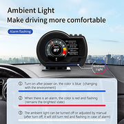 OBD2 GPS Head-Up Display with Speedometer & Driving Alerts