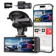 REDTIGER 4K STARVIS 2 Dash Cam Front & Rear with 5GHz WiFi