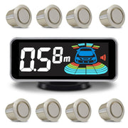 8-Sensor Car Parking Radar System with Reverse Assistance