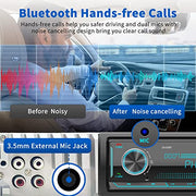 Single-DIN Bluetooth Car Stereo Receiver with USB, AUX & FM