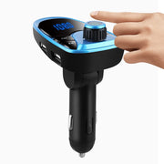 Bluetooth FM Transmitter with Dual USB Car Charger, 5V 2.1A