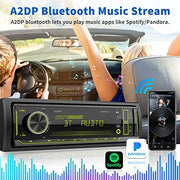 Single-DIN Bluetooth Car Stereo Receiver with USB, AUX & FM