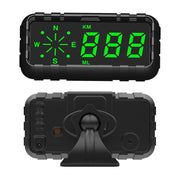 GPS Head-Up Display with Speedometer, Compass & Driving Alerts