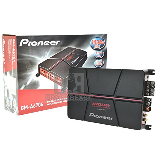 Pioneer GM-A6704 4-Channel Class B 1000W Car Amplifier