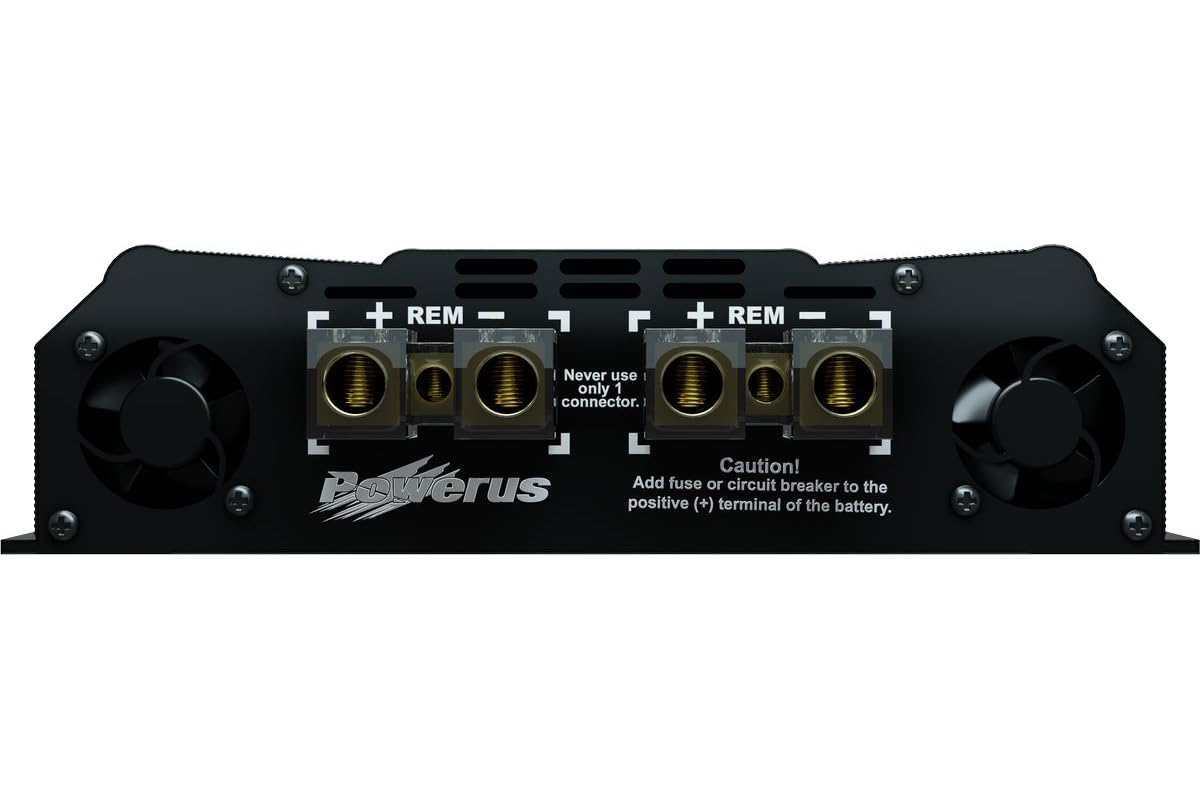 POWERUS PW15000 1-Ohm 15,000W RMS Class D Mono Car Amplifier