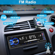 REAKOSOUND Single-DIN Bluetooth Car Stereo with FM, USB & AUX
