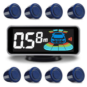8-Sensor Car Parking Radar System with Reverse Assistance