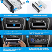 REAKOSOUND Single-DIN Bluetooth Car Stereo with FM, USB & AUX