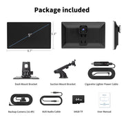 9" Wireless CarPlay Screen with 4K Dash Cam