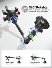 MAGIC JOHN 360° Rotating Suction Car Phone Mount