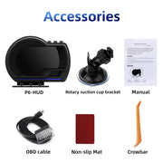 OBD2 GPS Head-Up Display with Smart Gauge & Driving Alerts