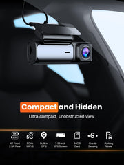 Affver 4K+2.5K Dual Dash Cam with 5G WiFi & GPS