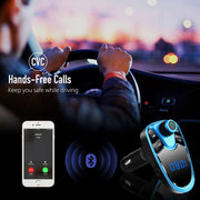 Bluetooth FM Transmitter with Dual USB Car Charger, 5V 2.1A