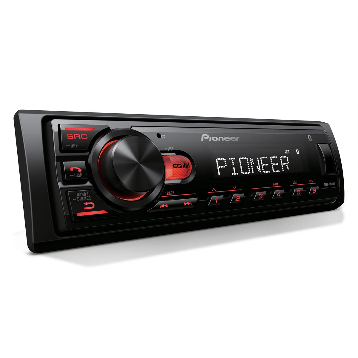 Pioneer MVH-S110BT 1-DIN Digital Media Car Stereo with Bluetooth