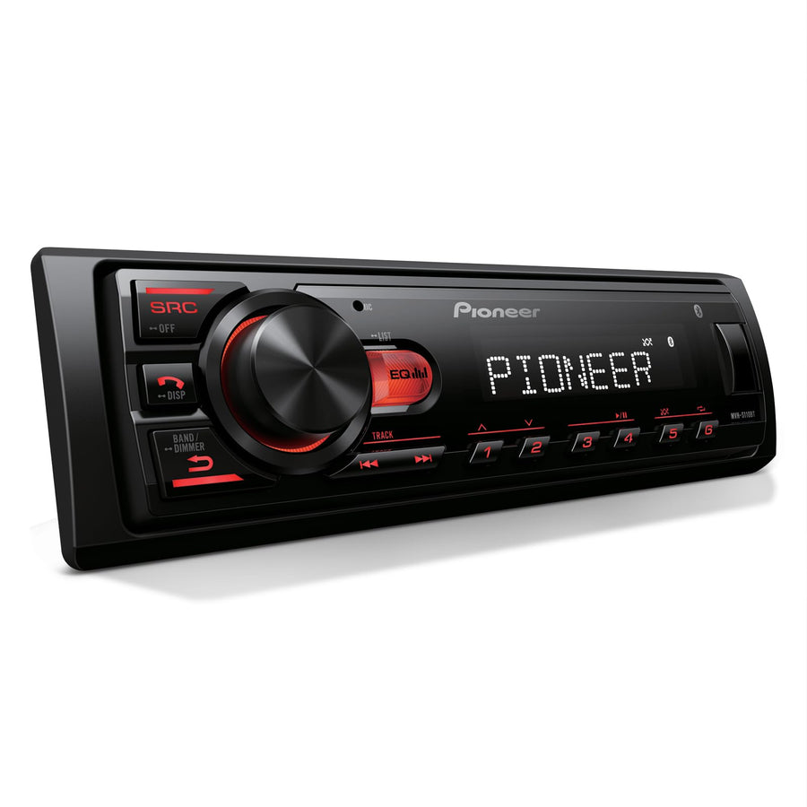 Pioneer MVH-S110BT 1-DIN Digital Media Car Stereo with Bluetooth