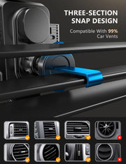15W Wireless Car Charger Phone Mount with Auto-Clamping