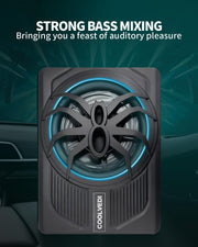 1600W 10" Under-Seat Subwoofer with Amplifier & LED Lighting