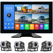 4-Channel 1080P Backup Camera System for RVs & Trucks