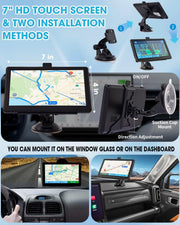 7-Inch GPS Navigator with Voice Guidance & Safety Alerts
