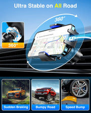 Universal Car Phone Holder with Strong Suction & Adjustable Mount