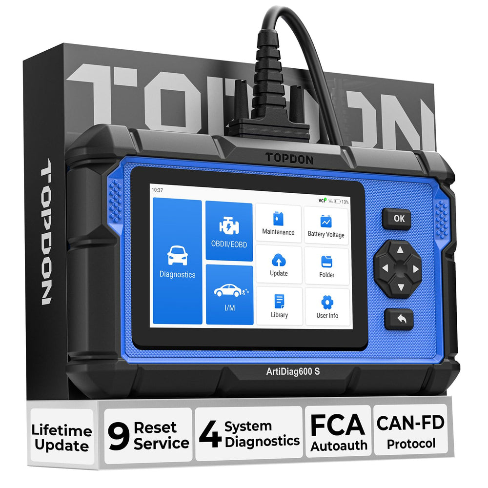 TOPDON AD600S OBD2 Scanner for Engine ABS SRS Transmission