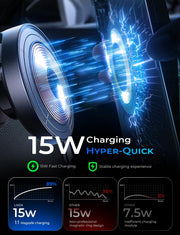 15W MagSafe Wireless Car Mount Charger for iPhone 16/15/14