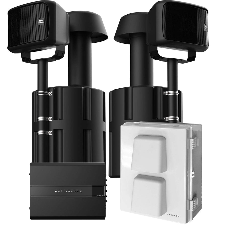 Wet Sounds Venue Pro Audio Package with Dual Subwoofers & Amplifier