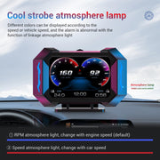 OBD2 Head-Up Display with Speedometer, RPM & Vehicle Gauges