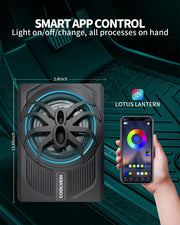 1600W 10" Under-Seat Subwoofer with Amplifier & LED Lighting