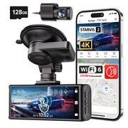 REDTIGER 4K STARVIS 2 Dash Cam Front & Rear with 5GHz WiFi