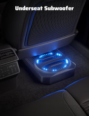 Ehaho 1000W Slim Underseat Powered Car Subwoofer