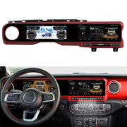 Dual-Screen Android Radio & Digital Instrument Cluster for Jeep Wrangler JL