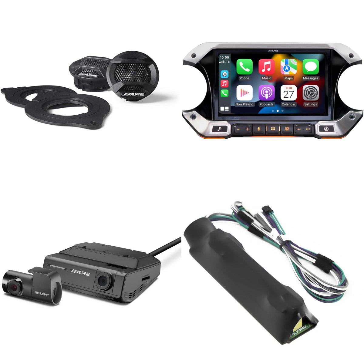 Alpine i509-WRA-JL Receiver with SPV-10TW-WRA Dash Cam Bundle