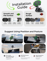 15W MagSafe Wireless Car Mount Charger for iPhone 16/15/14