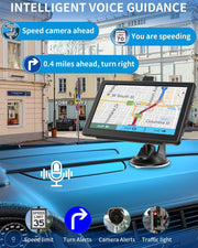 7-Inch GPS Navigator with Voice Guidance & Safety Alerts