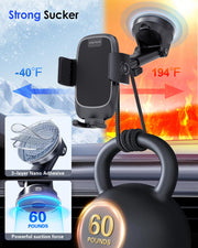 Pop-Tech Military-Grade Suction Car Phone Mount
