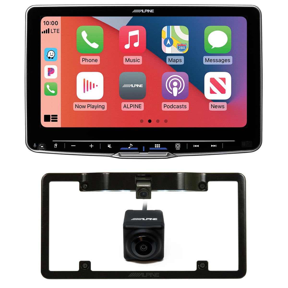 Alpine iLX-F509 Halo9 9" Receiver with Backup Camera Bundle