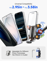MAGIC JOHN 360° Rotating Suction Car Phone Mount