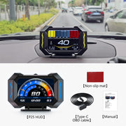 OBD2 Head-Up Display with Speedometer, RPM & Vehicle Gauges