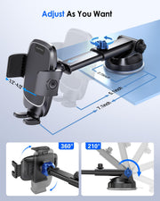 Pop-Tech Military-Grade Suction Car Phone Mount