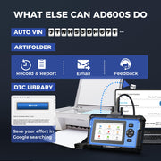 TOPDON AD600S OBD2 Scanner for Engine ABS SRS Transmission