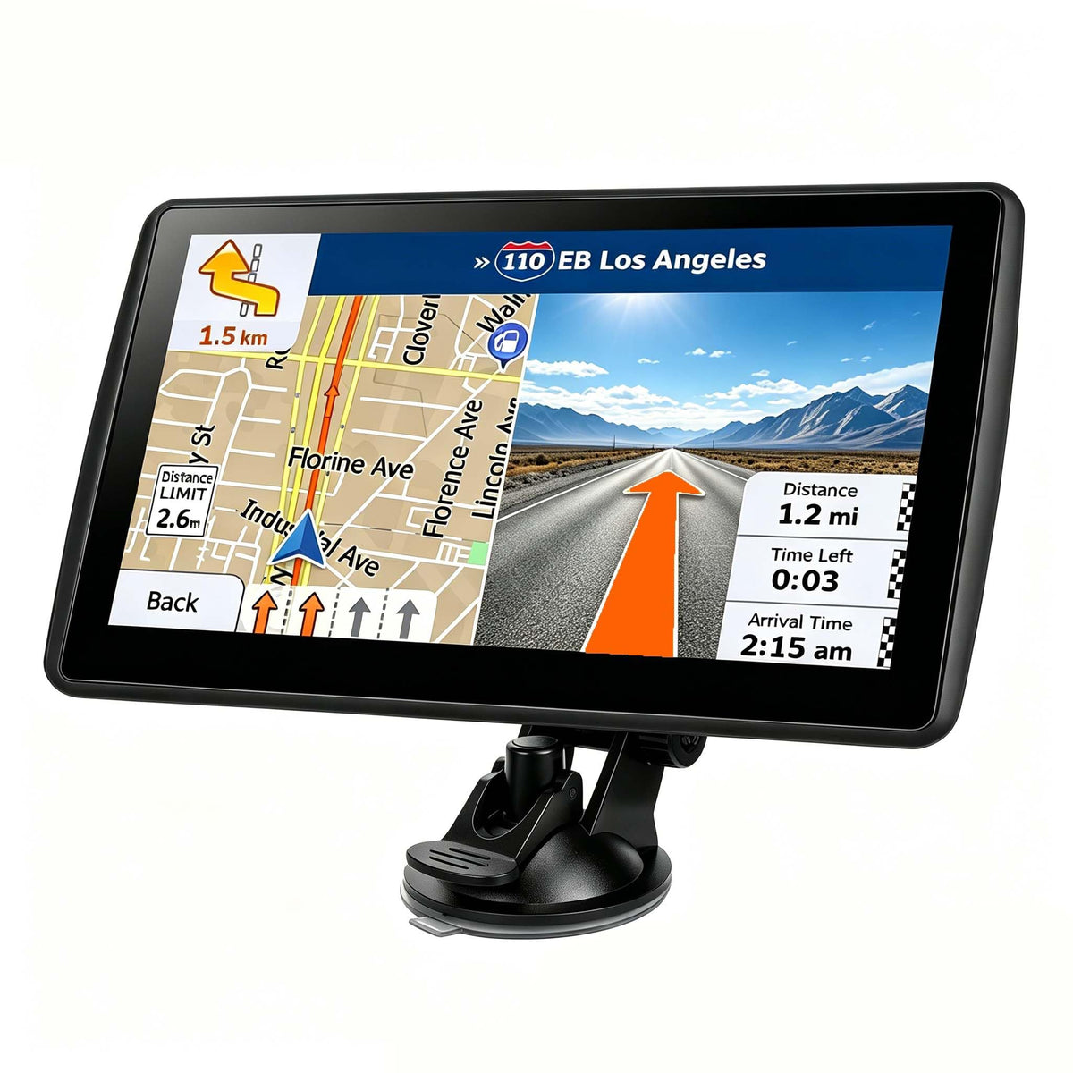 7-Inch GPS Navigator with 2026 Maps & Lifetime Updates