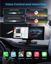 IIWEY iK7 10" Wireless CarPlay Screen with 4K Dash Cam