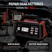 25A 12V Smart Car Battery Charger with Repair & Engine Start
