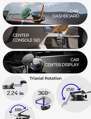 15W MagSafe Wireless Car Mount Charger for iPhone 16/15/14