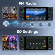5-Inch Touchscreen Single DIN Stereo with CarPlay & Android Auto