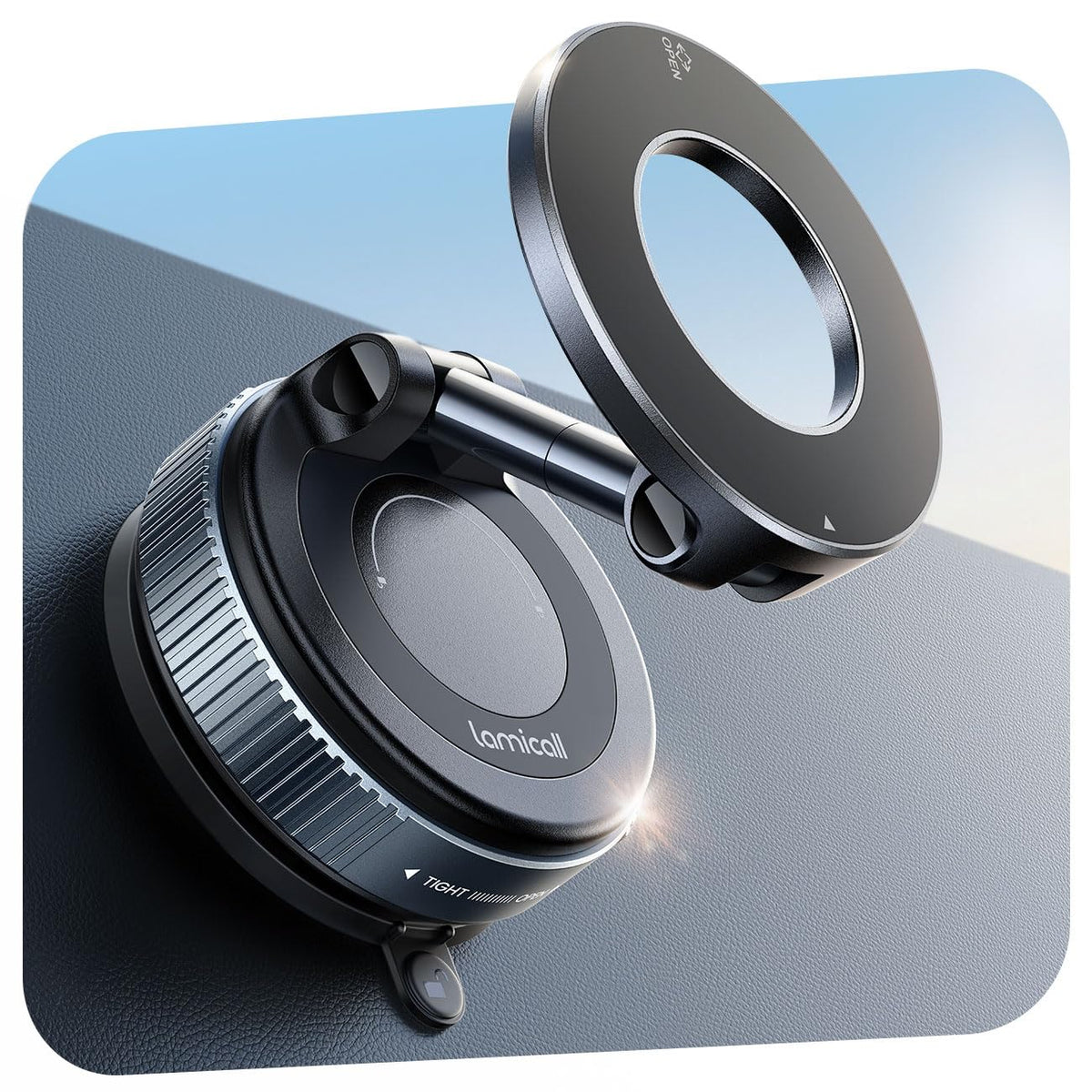 MagSafe Car Phone Mount with 70LBS Strong Suction