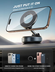 MagSafe Car Phone Mount with 70LBS Strong Suction